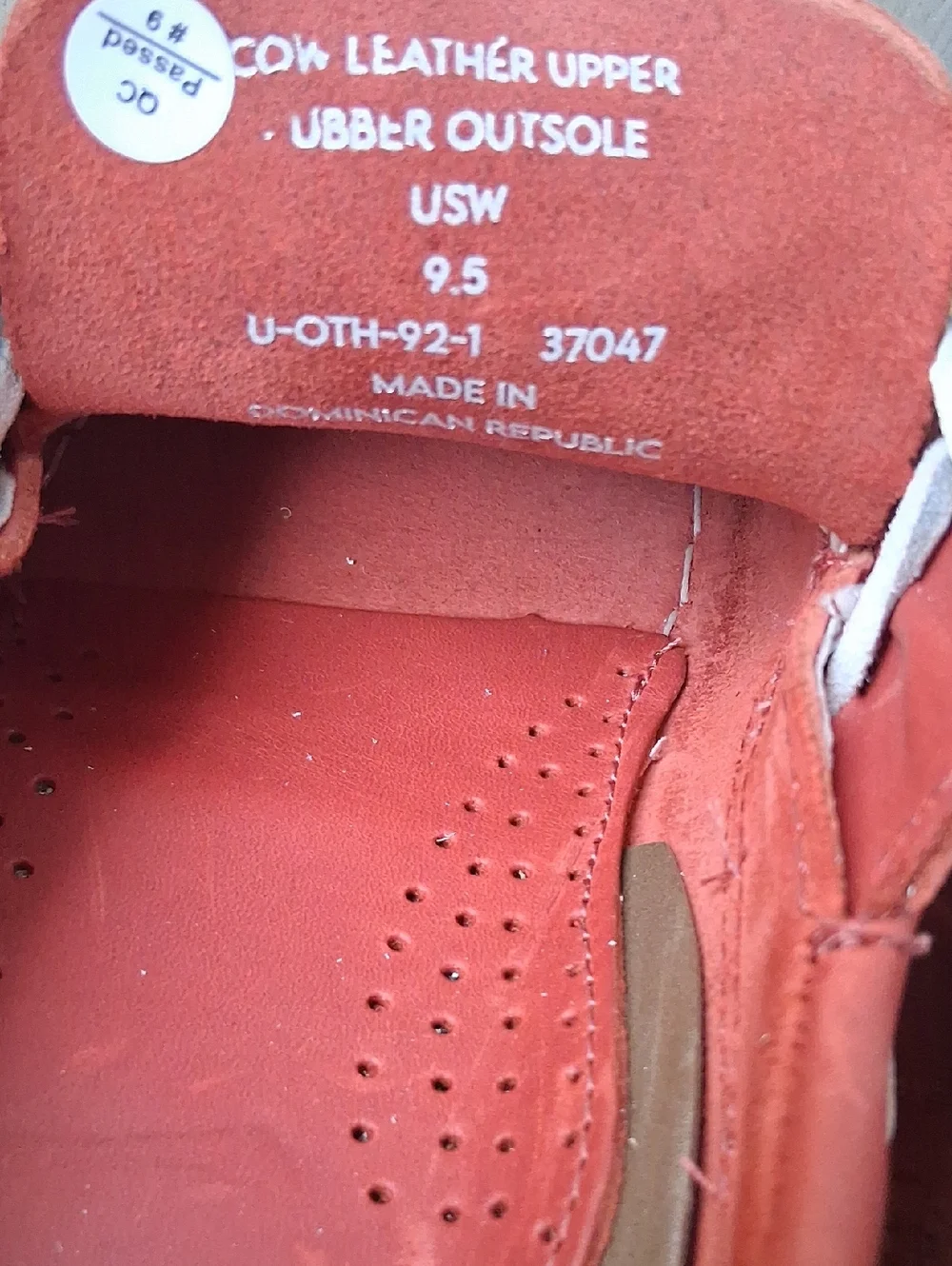 Quince Water Resistant Leather Boat Shoe Amaro Red 9.5